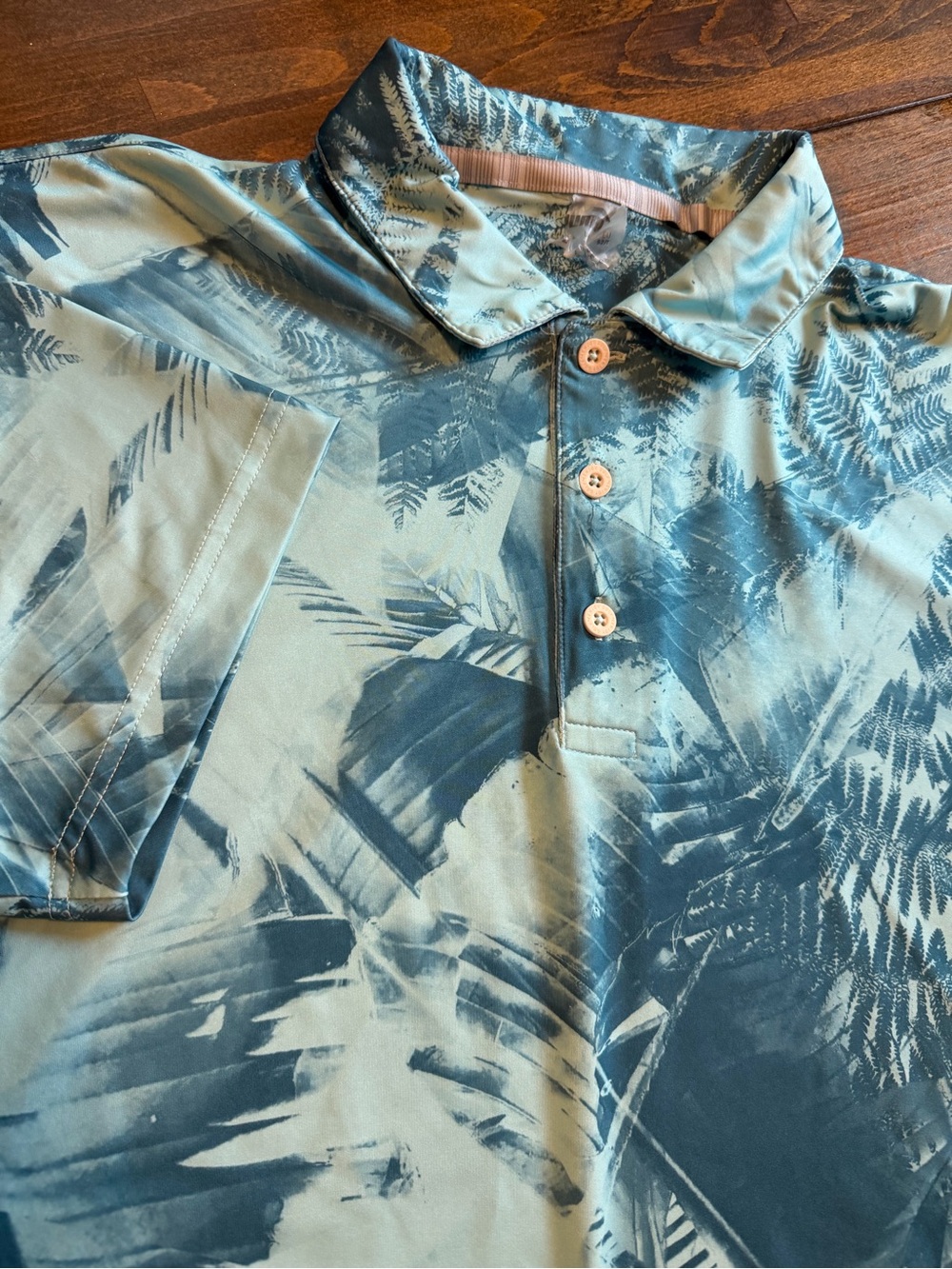 PUMA Mens MATTR Palm Leaves Fashion Golf Polo Shirt 532979-02 Medium
